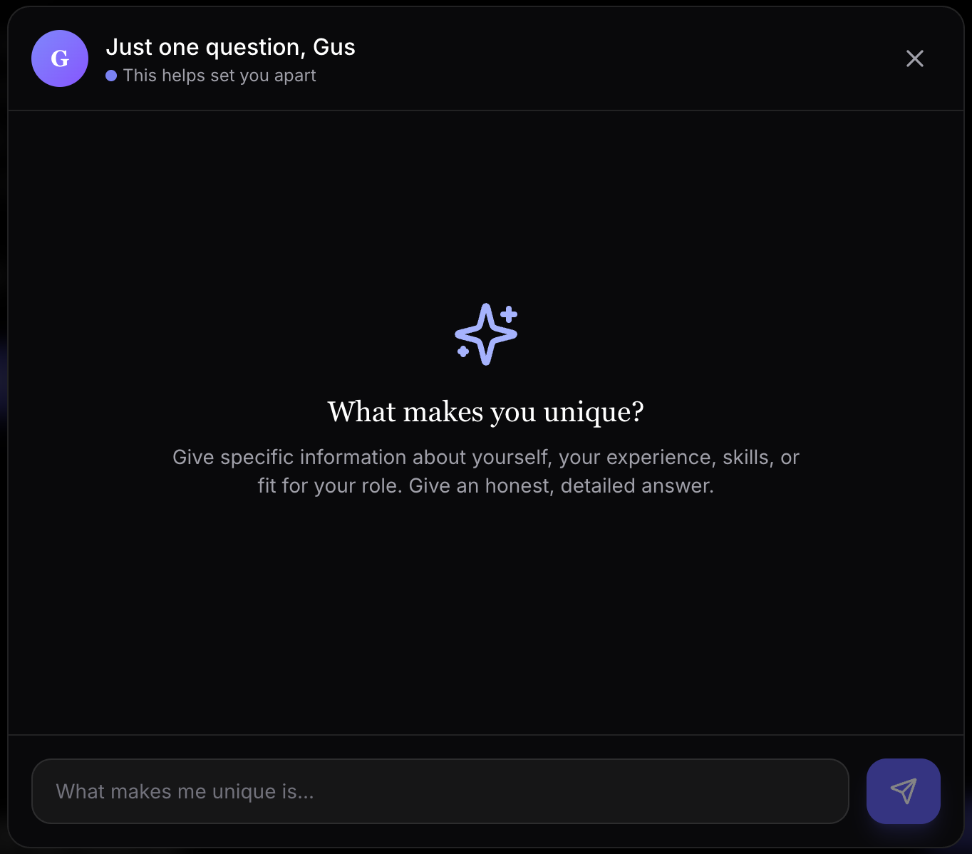 Get real answers, not polished cover letters